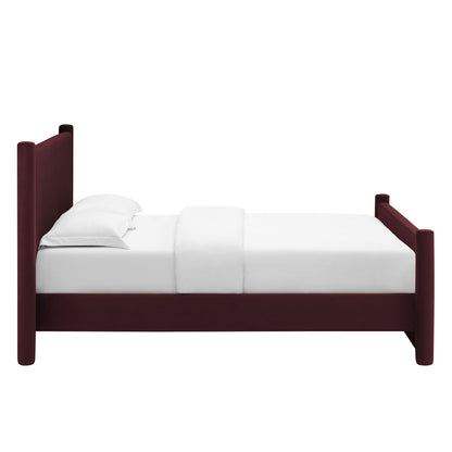 Rael Performance Velvet Queen Bed by Modway