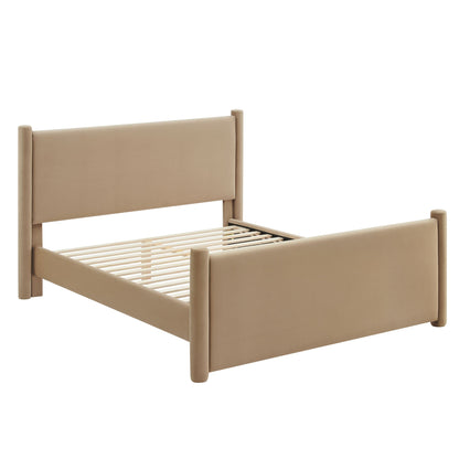 Rael Performance Velvet Queen Bed by Modway