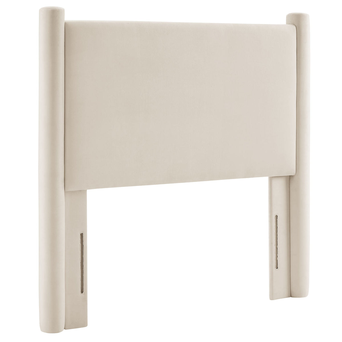 Rael Performance Velvet Twin Headboard by Modway, cream velvet upholstery, twin size on Tampa Home & Garden Store