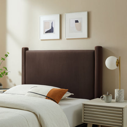 Rael Performance Velvet Twin Headboard by Modway, brown velvet headboard for bedroom on Tampa Home & Garden Store