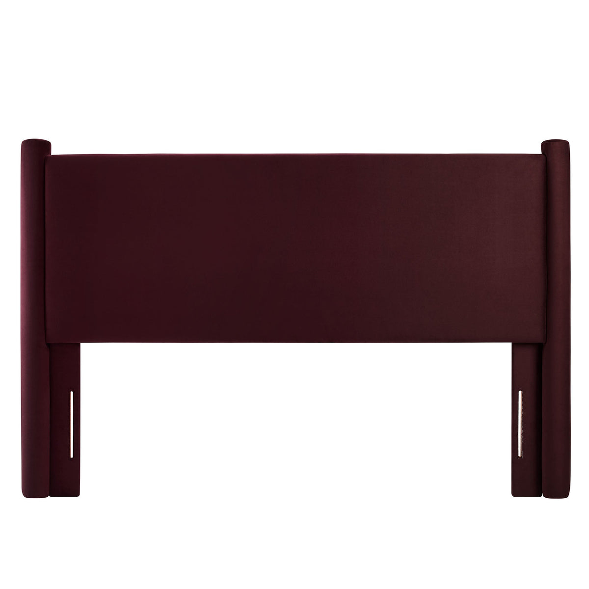 Rael Performance Velvet Headboard burgundy velvet upholstered with tall posts by Modway on Tampa Home & Garden Store