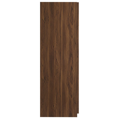 Render 2-Door Wardrobe Closet woodgrain panel in walnut brown finish for bedroom storage on Tampa Home & Garden Store