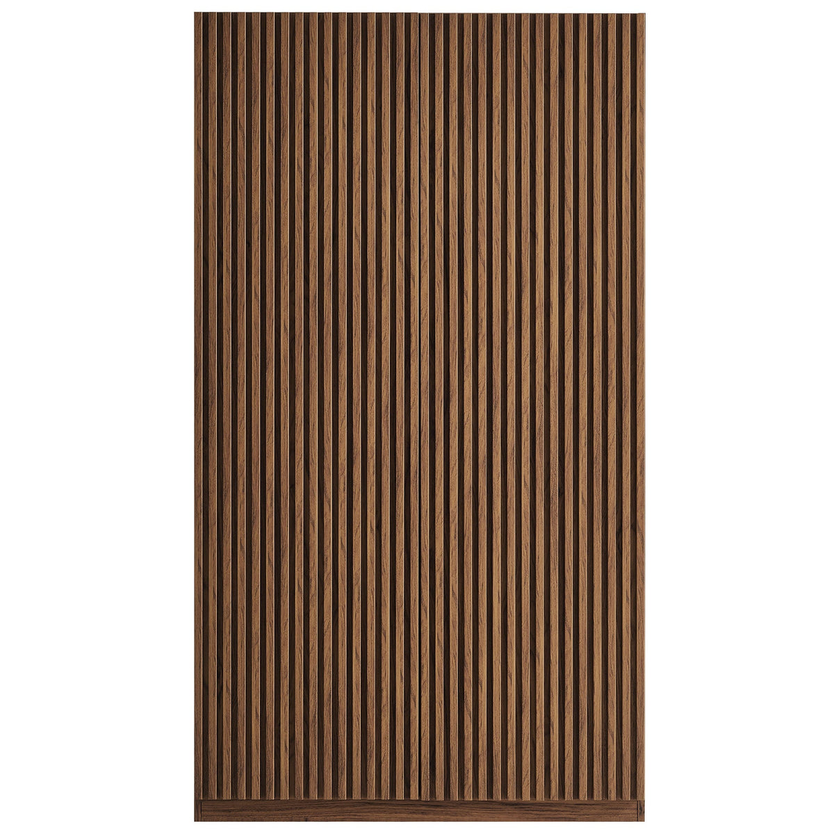 2-door wardrobe front in walnut wood with vertical slat detailing on Tampa Home & Garden Store