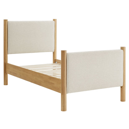 Maven Twin Fabric and Upholstered Platform Bed