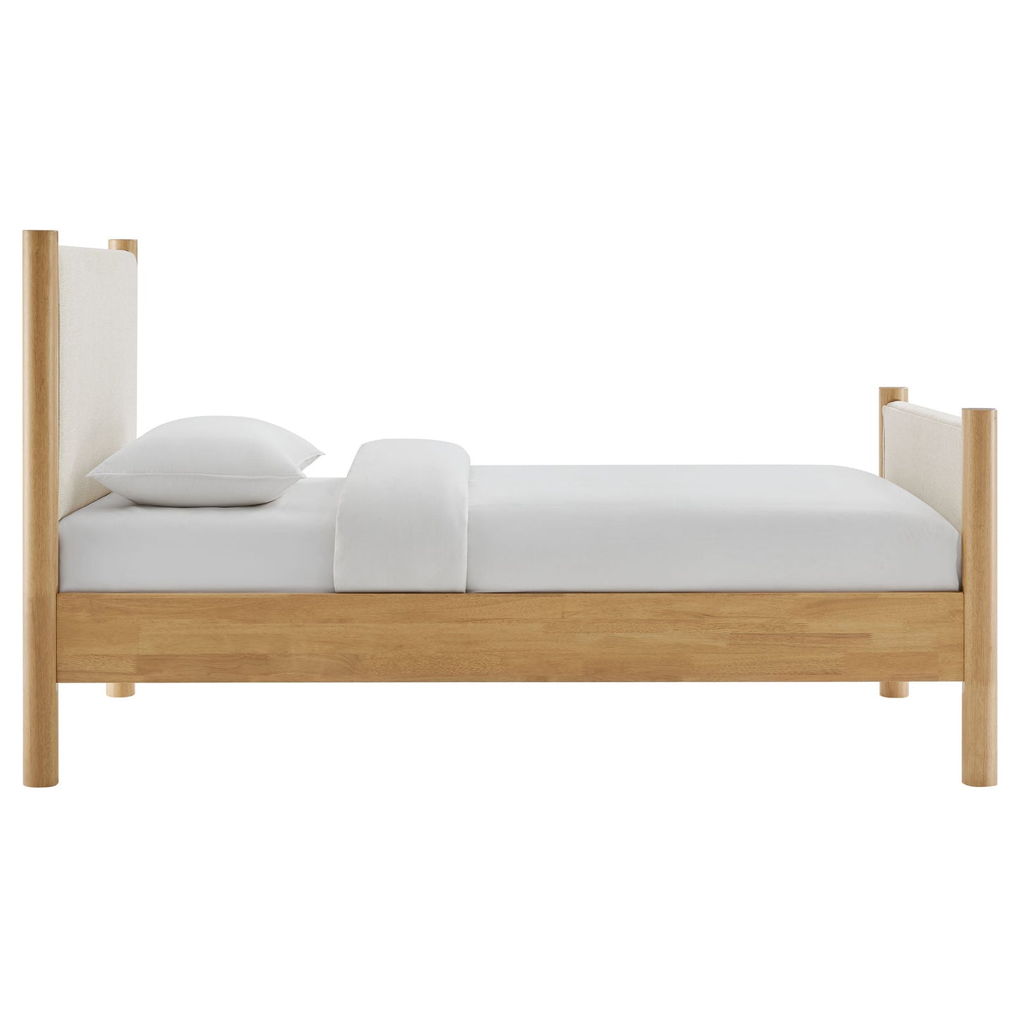 Maven Twin Fabric and Upholstered Platform Bed