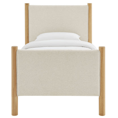 Maven Twin Fabric and Upholstered Platform Bed