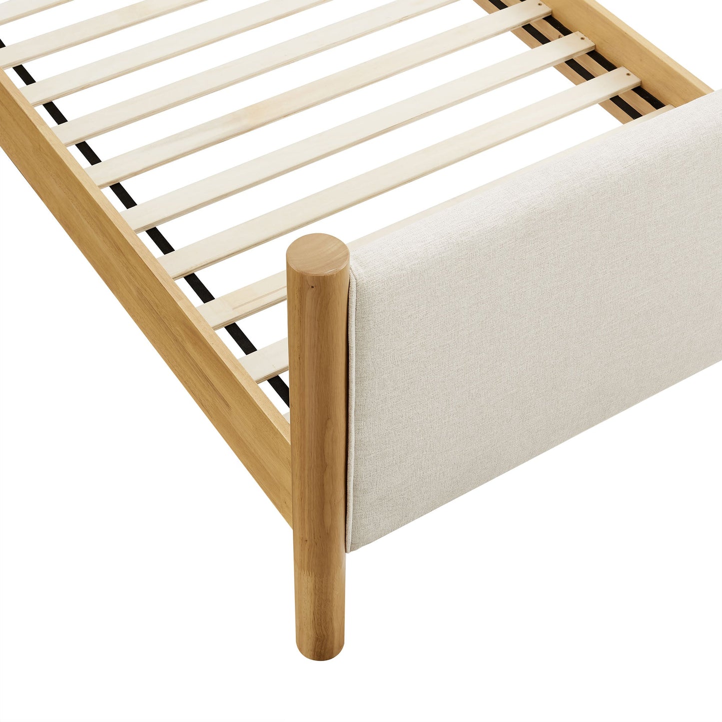 Maven Twin Fabric and Upholstered Platform Bed