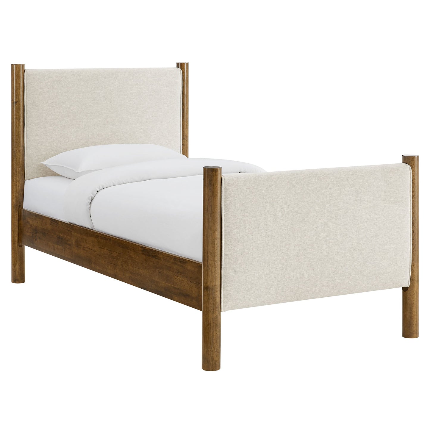 Maven Twin Fabric and Upholstered Platform Bed