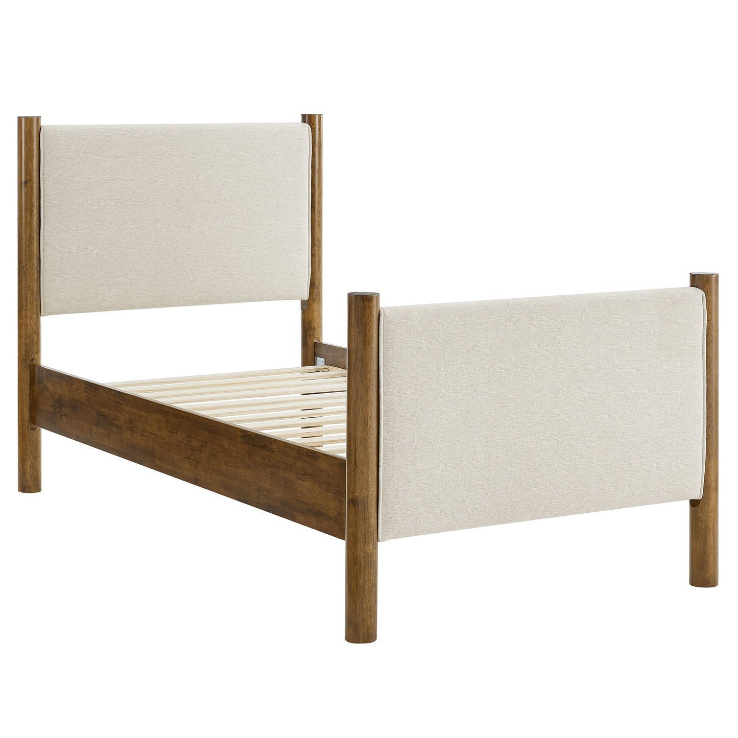 Maven Twin Fabric and Upholstered Platform Bed