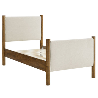 Maven Twin Fabric and Upholstered Platform Bed