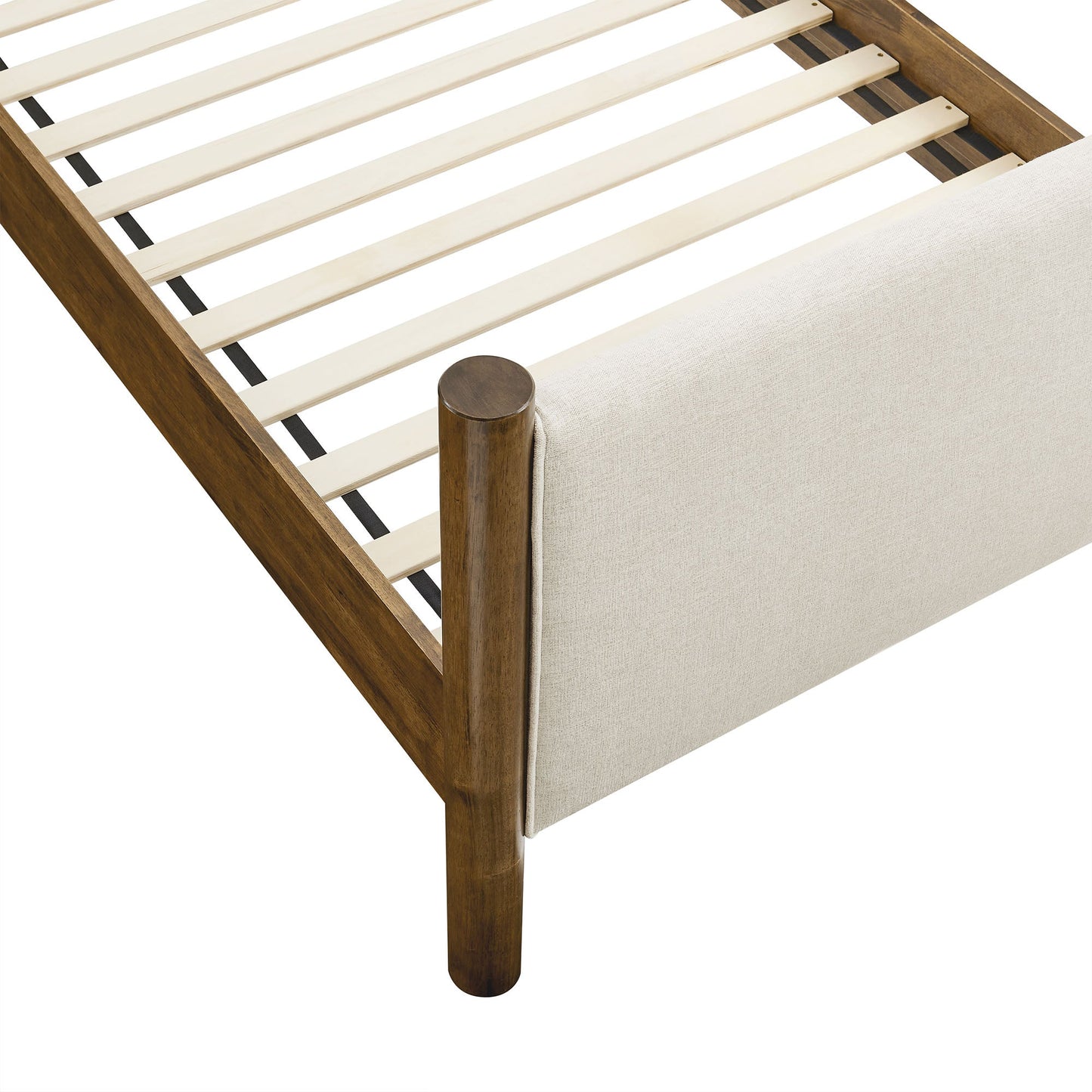 Maven Twin Fabric and Upholstered Platform Bed