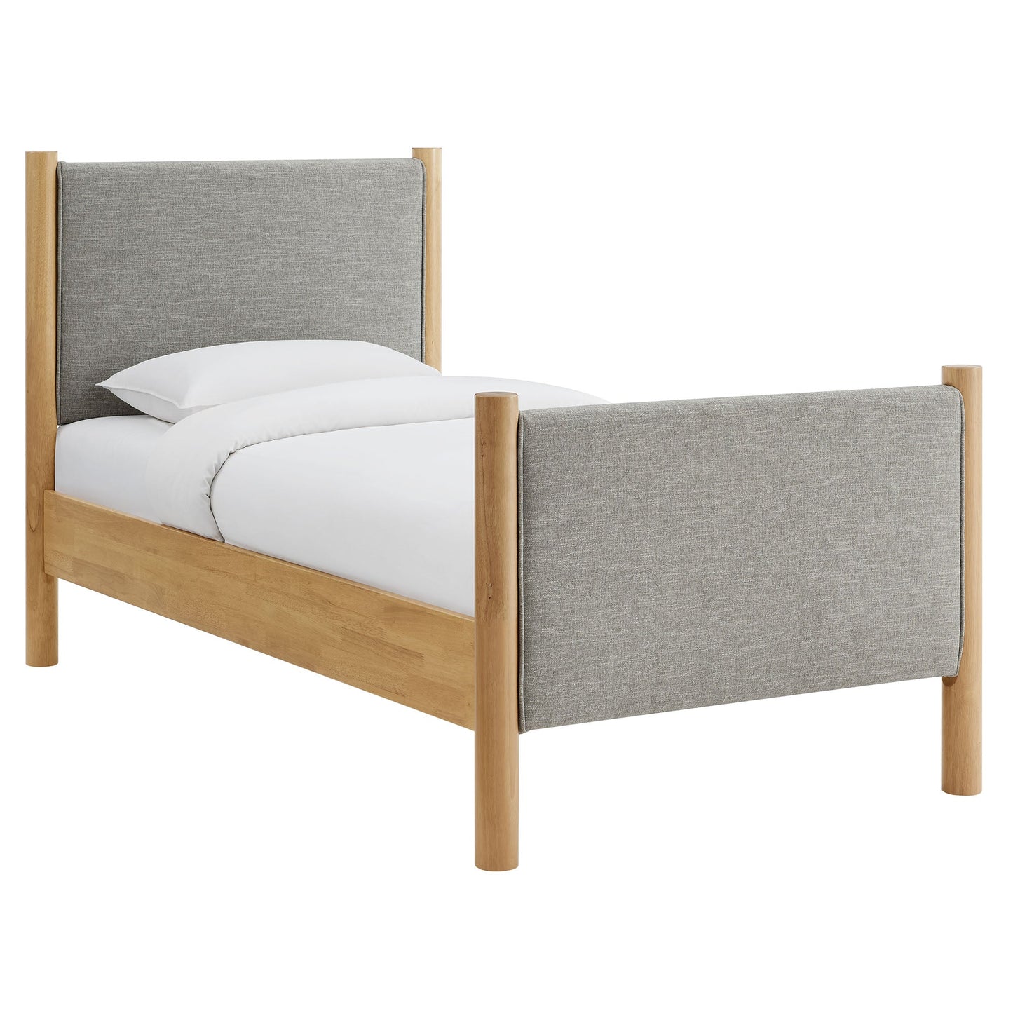 Maven Twin Fabric and Upholstered Platform Bed