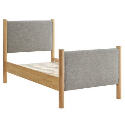 Maven Twin Fabric and Upholstered Platform Bed