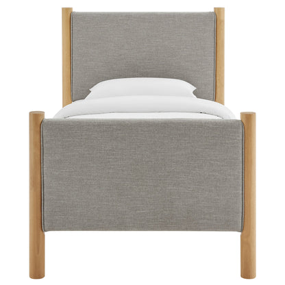 Maven Twin Fabric and Upholstered Platform Bed