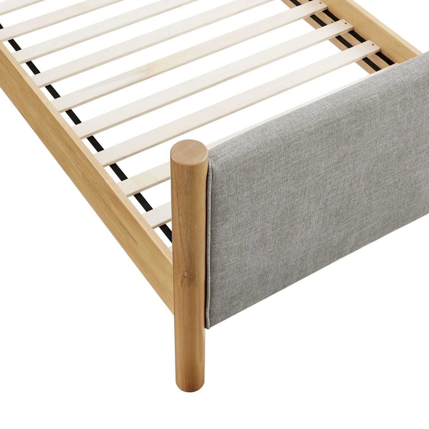 Maven Twin Fabric and Upholstered Platform Bed