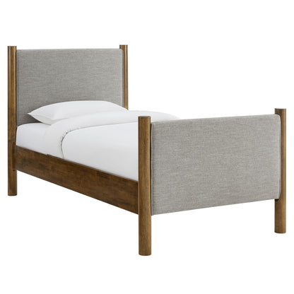 Maven Twin Fabric and Upholstered Platform Bed