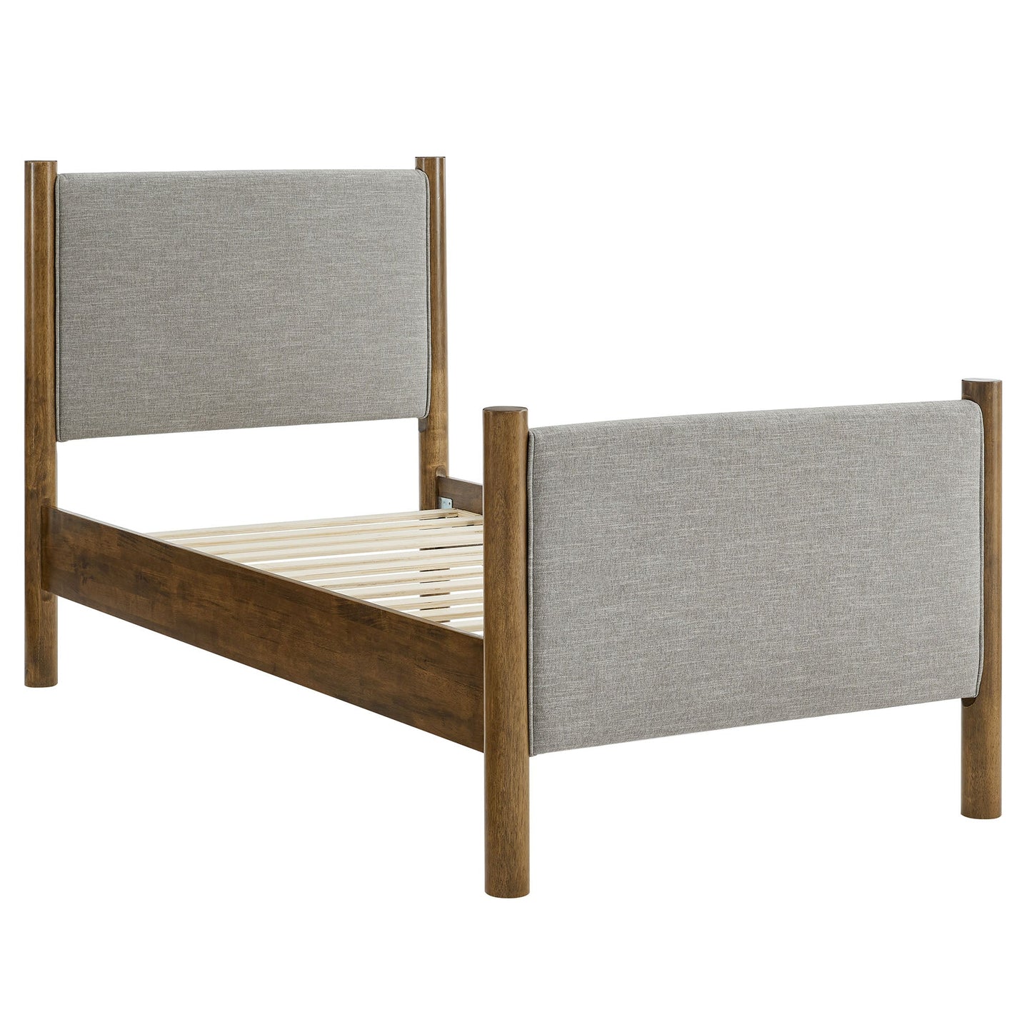 Maven Twin Fabric and Upholstered Platform Bed