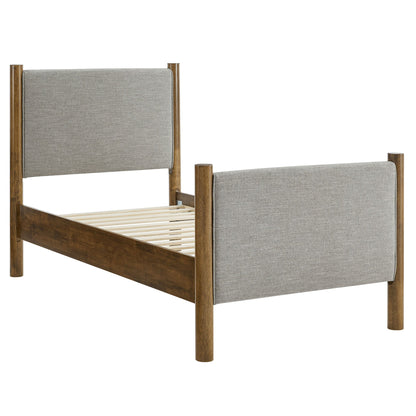 Maven Twin Fabric and Upholstered Platform Bed