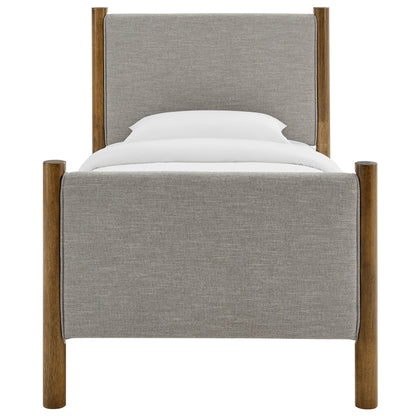Maven Twin Fabric and Upholstered Platform Bed