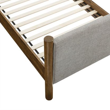Maven Twin Fabric and Upholstered Platform Bed