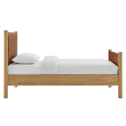Twin Bed and the Vegan Leather Platform Frame
