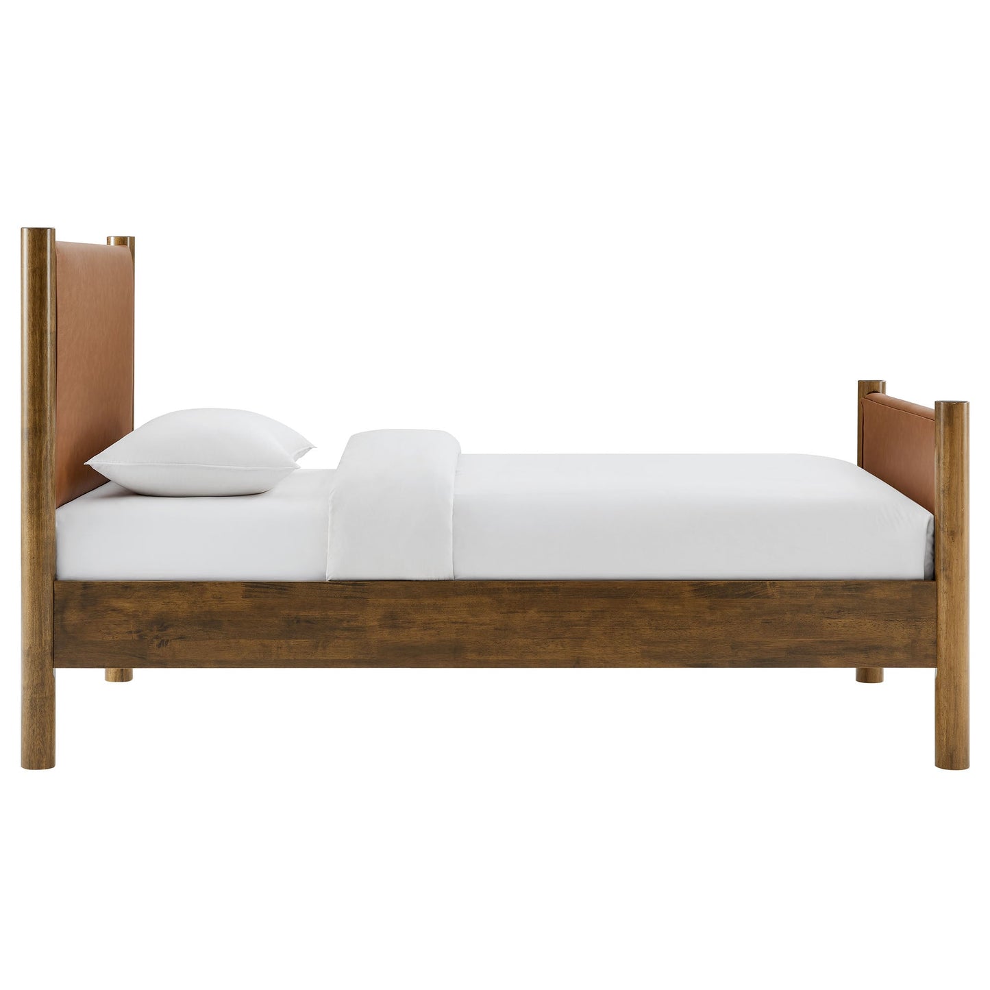 Twin Bed and the Vegan Leather Platform Frame