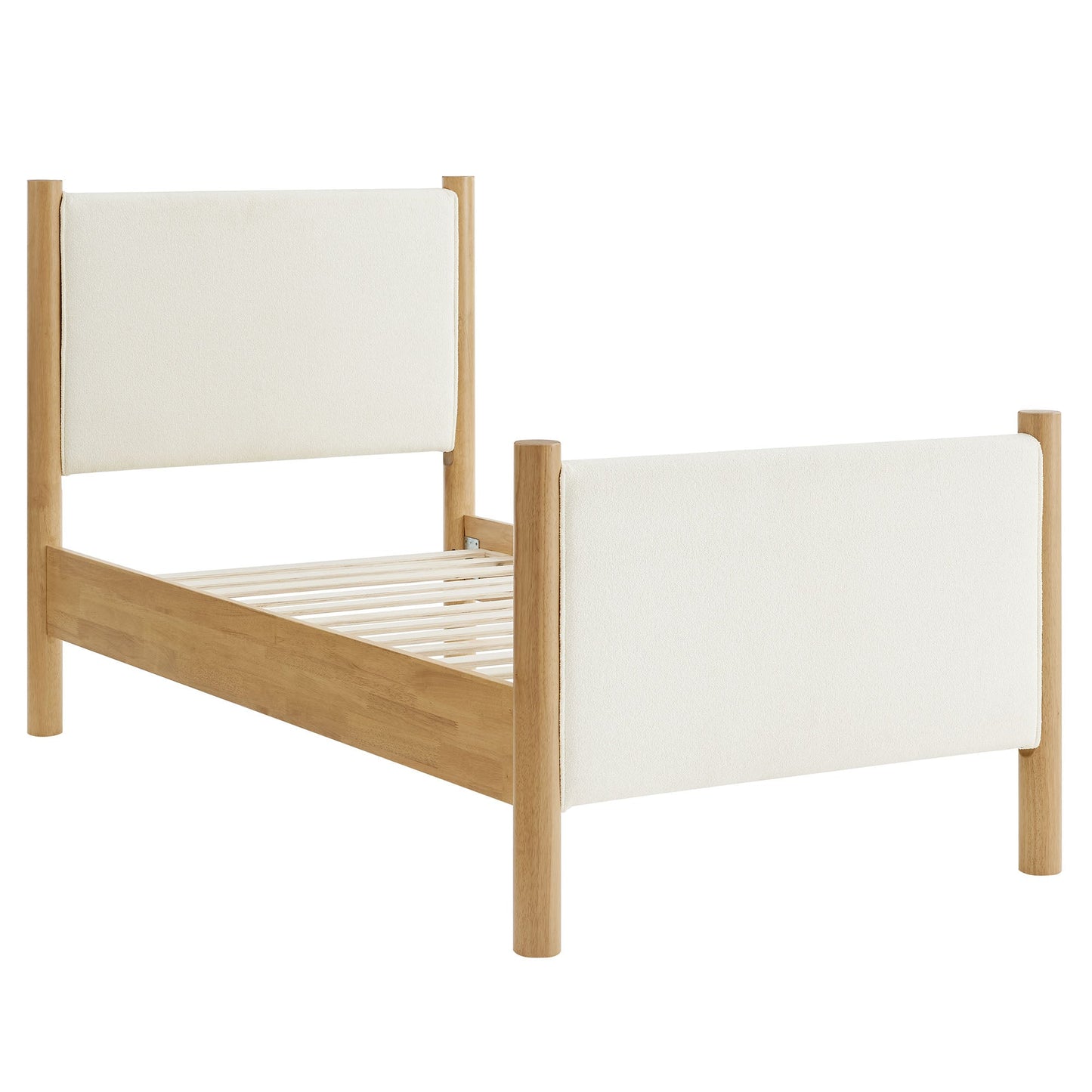 Maven Twin Boucle Upholstered Platform Bed