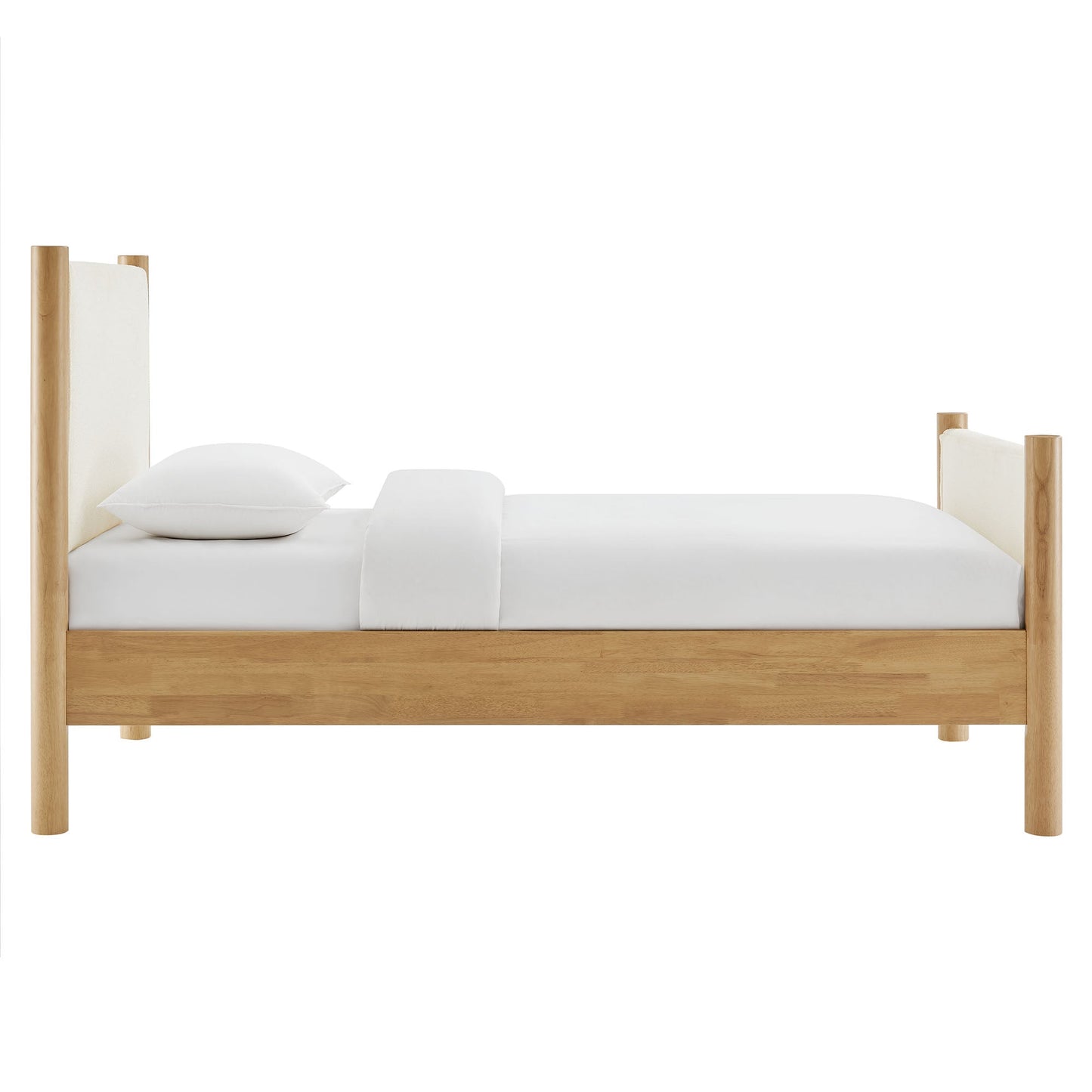 Maven Twin Boucle Upholstered Platform Bed