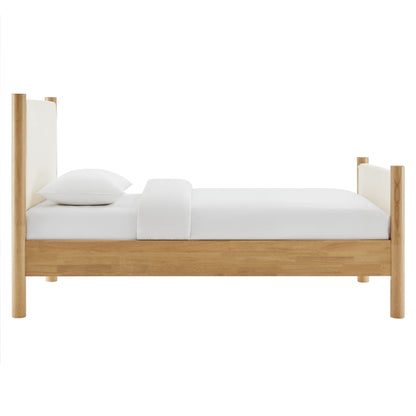Maven Twin Boucle Upholstered Platform Bed
