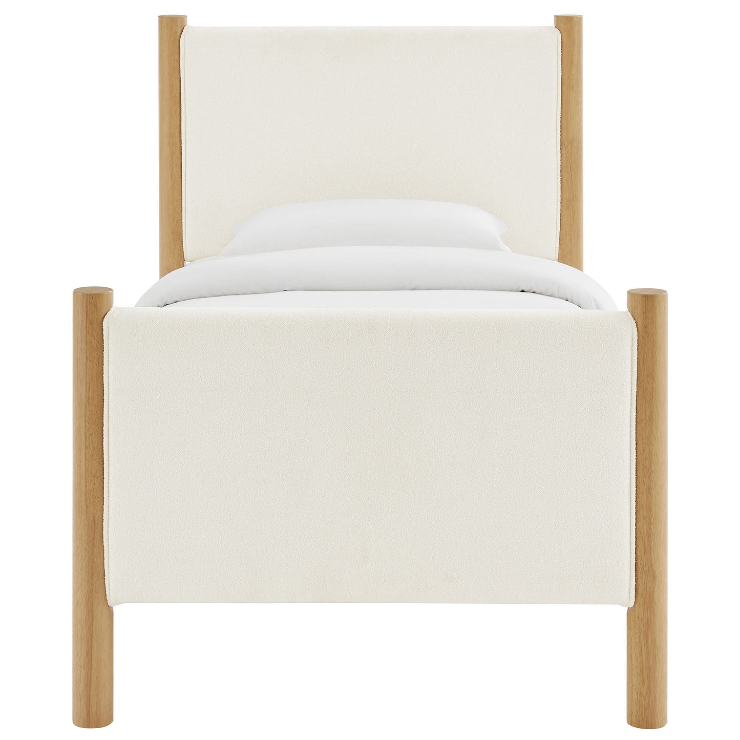 Maven Twin Boucle Upholstered Platform Bed