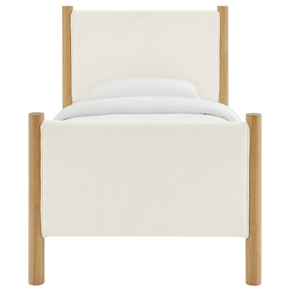Maven Twin Boucle Upholstered Platform Bed