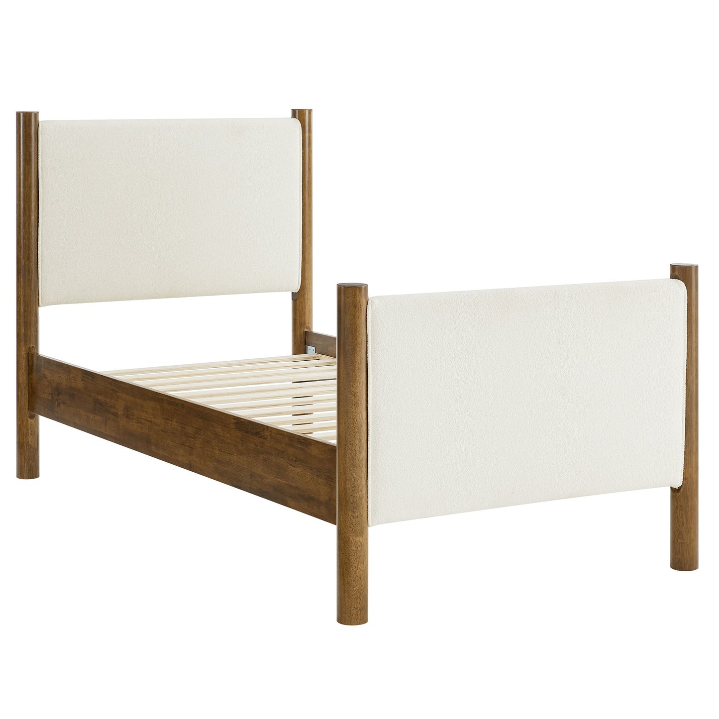 Maven Twin Boucle Upholstered Platform Bed