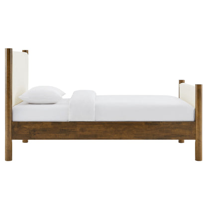 Maven Twin Boucle Upholstered Platform Bed