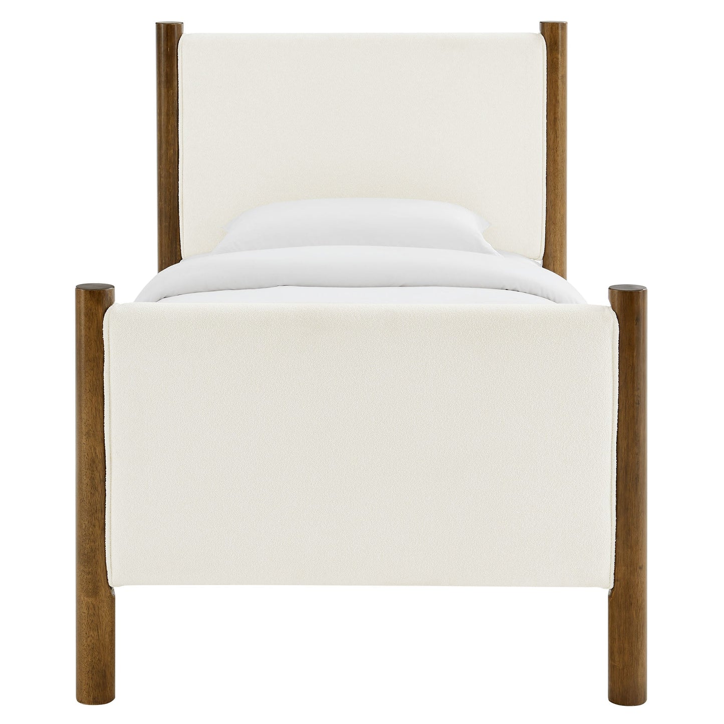 Maven Twin Boucle Upholstered Platform Bed