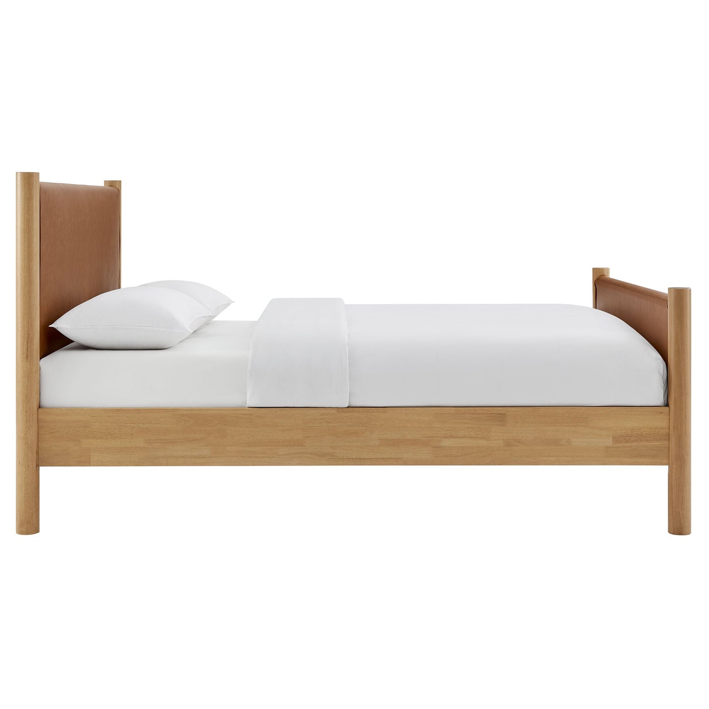 Maven Queen Vegan Leather Upholstered Bed