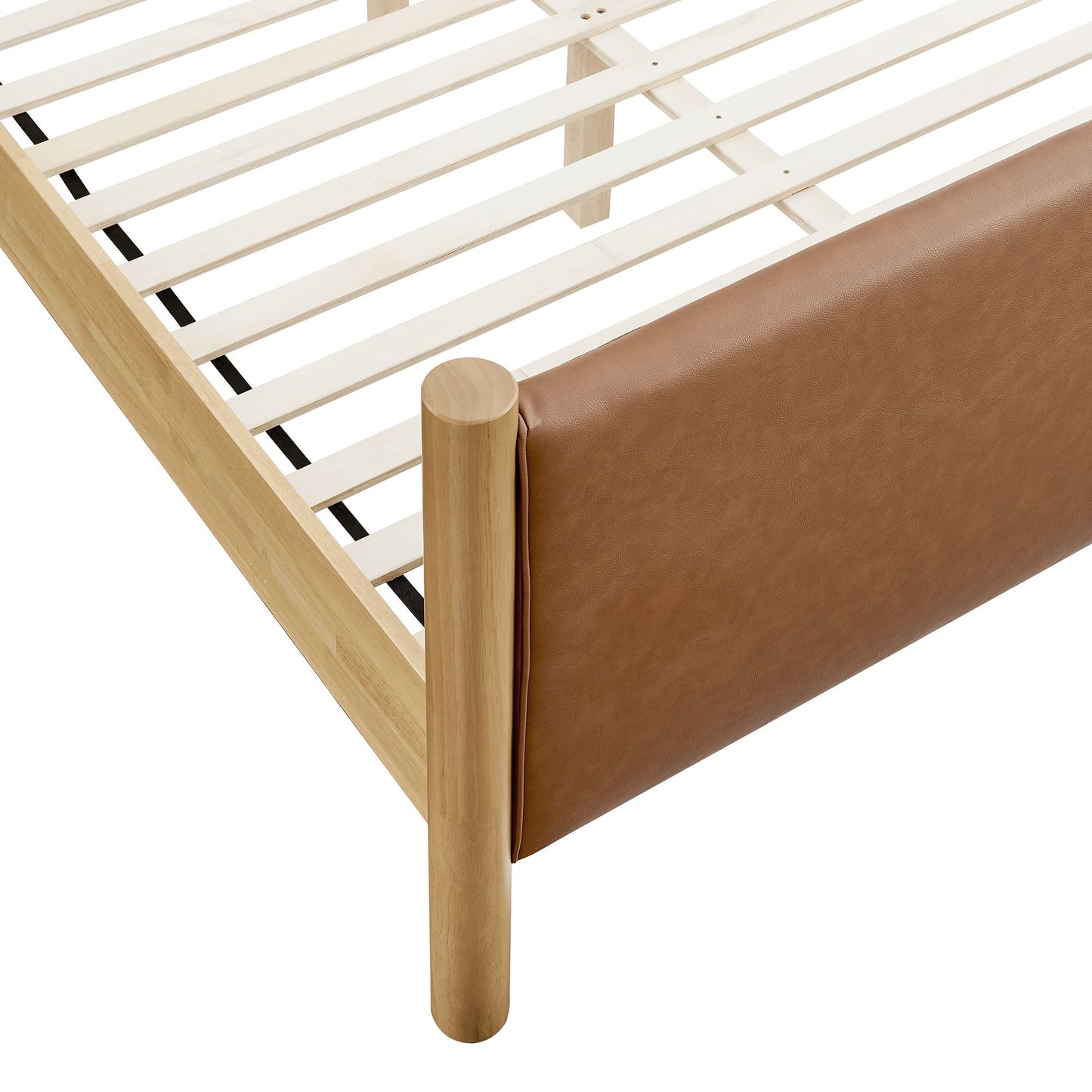 Maven Queen Vegan Leather Upholstered Bed
