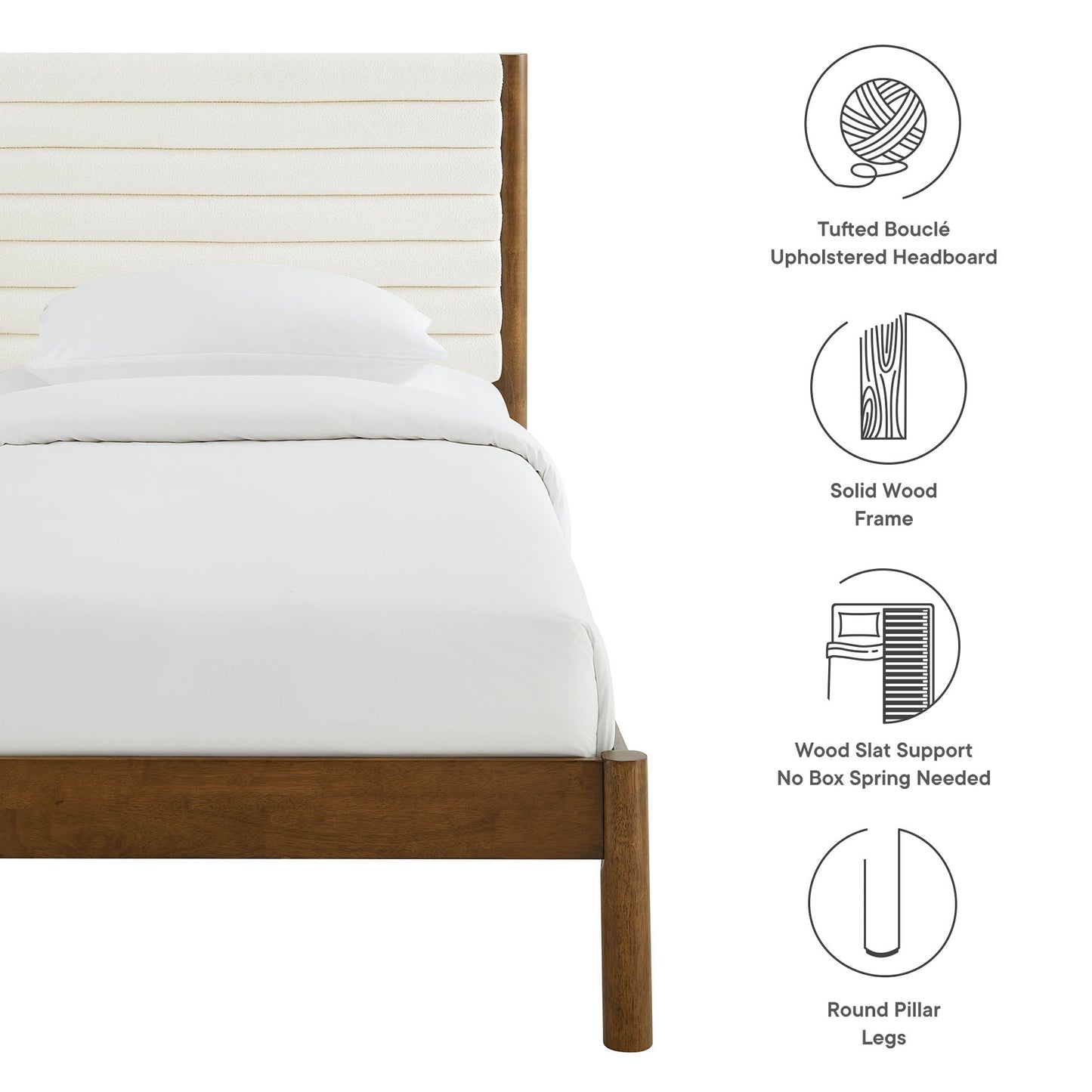 Solid And Stylish Olea Twin Platform Bed