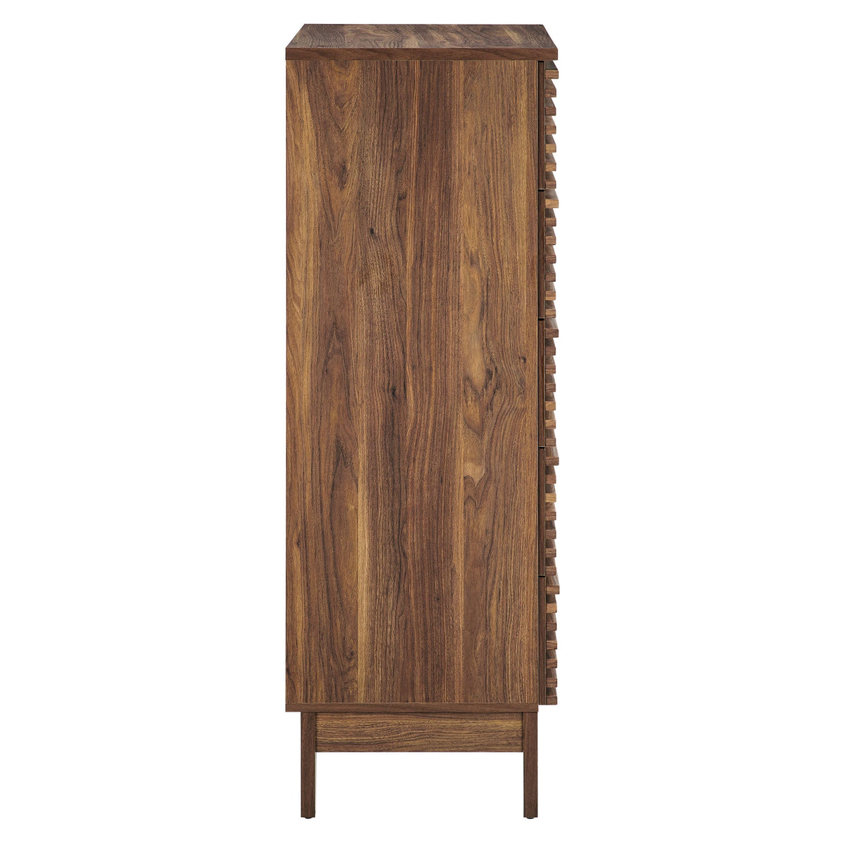 Render 5-Drawer Chest wooden dresser in warm brown finish by Modway on Tampa Home & Garden Store