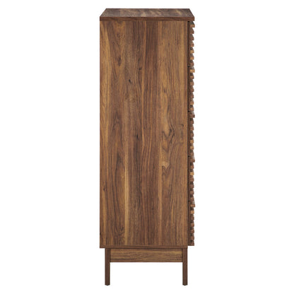 Render 5-Drawer Chest wooden dresser in warm brown finish by Modway on Tampa Home & Garden Store