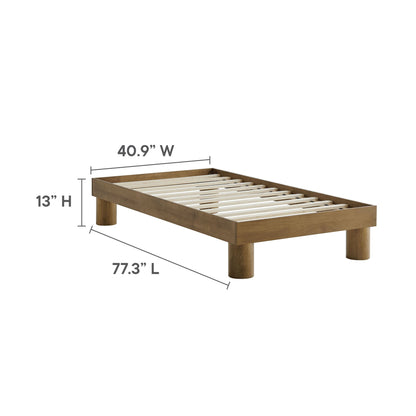 Runa Wood Twin Platform Bed With The Modway Frame