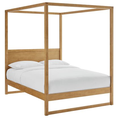 Alva Queen Wood Canopy Platform Bed by Modway
