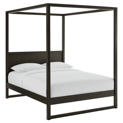 Alva Queen Wood Canopy Platform Bed by Modway