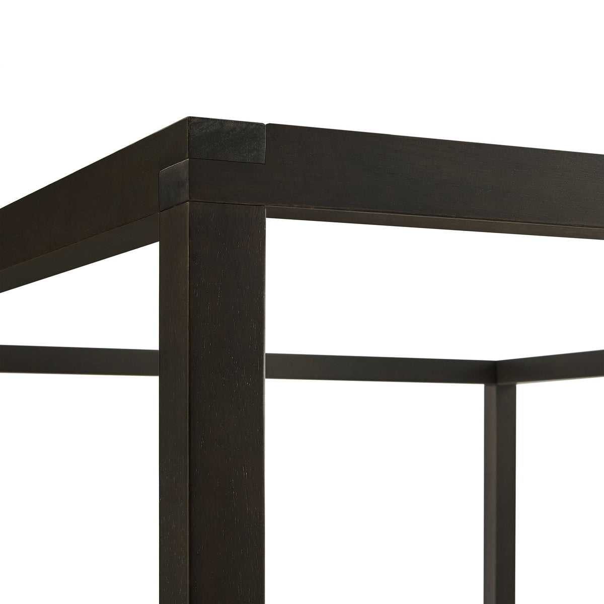 Alva King Wood Canopy Bed frame in dark wood with square posts by Modway on Tampa Home & Garden Store
