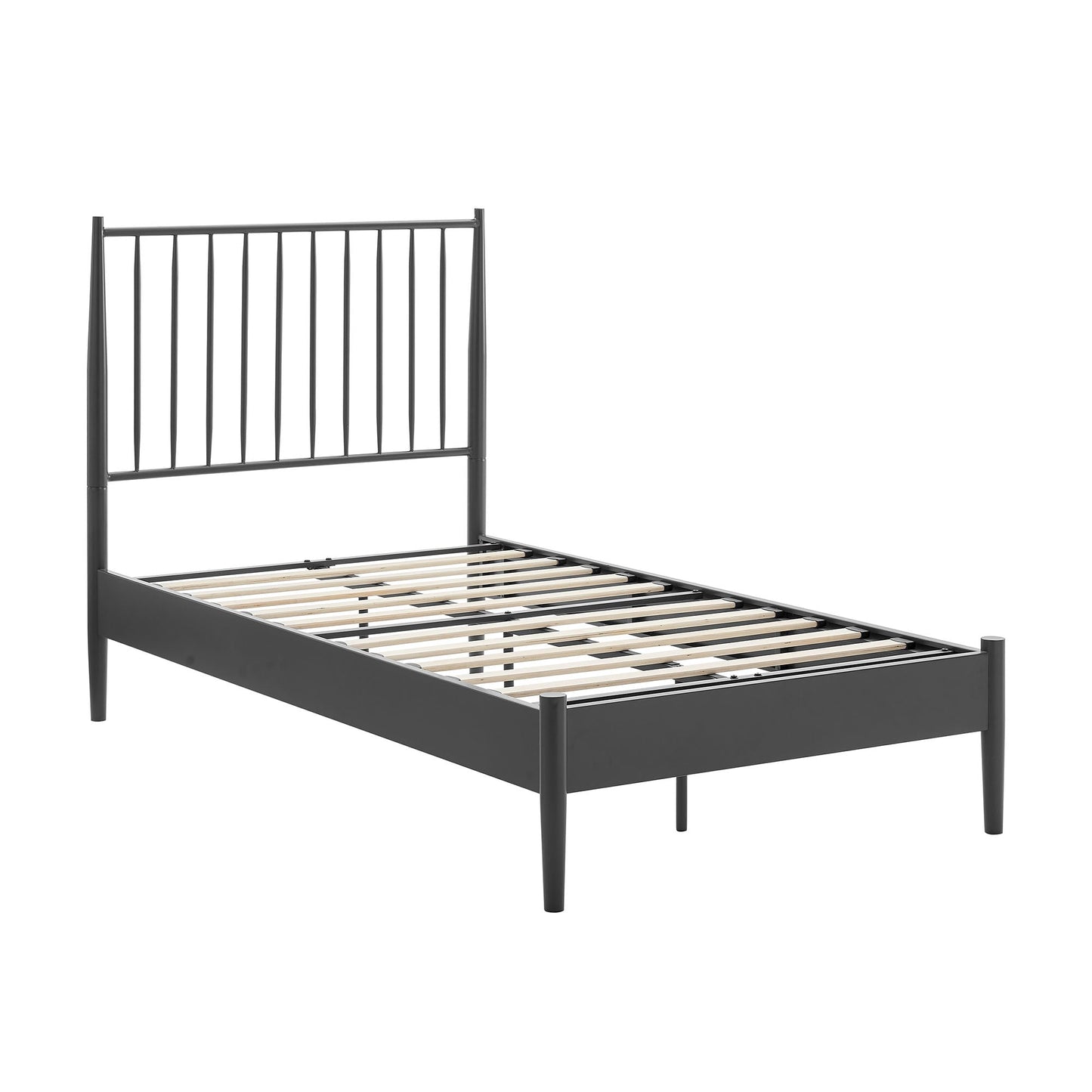 Adair Twin Spindle Iron Platform Bed by Modway