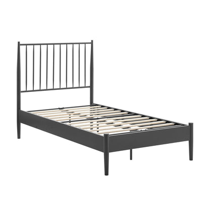 Adair Twin Spindle Iron Platform Bed by Modway