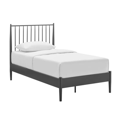 Adair Twin Spindle Iron Platform Bed by Modway