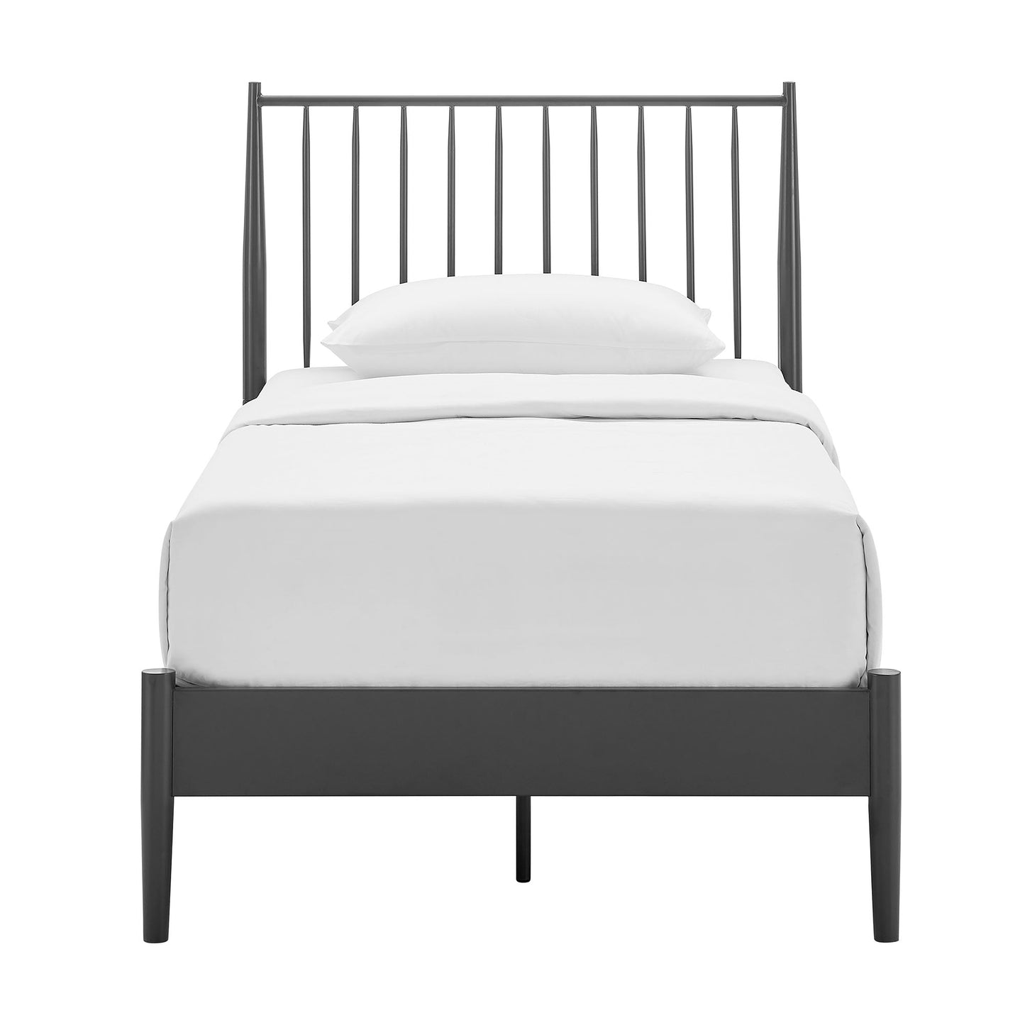Adair Twin Spindle Iron Platform Bed by Modway