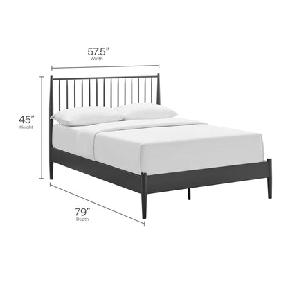 Adair Twin Spindle Iron Platform Bed by Modway