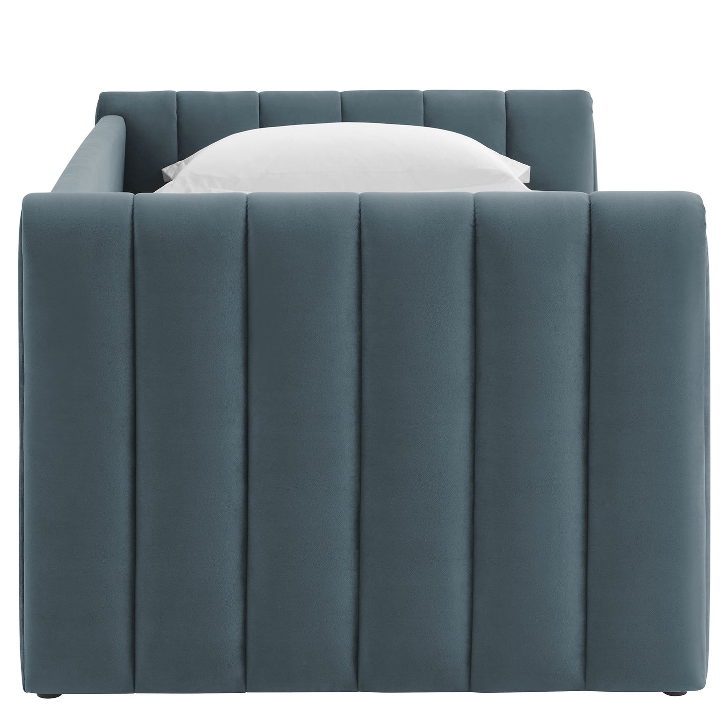 Veyla Tufted Velvet Twin Daybed with Trundle