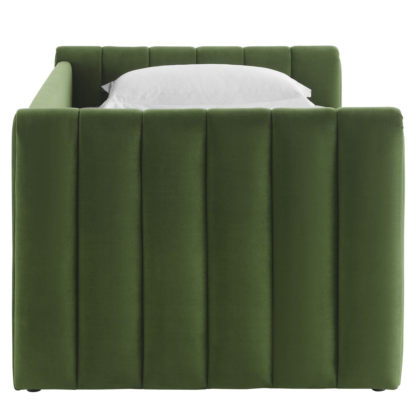 Veyla Tufted Velvet Twin Daybed with Trundle
